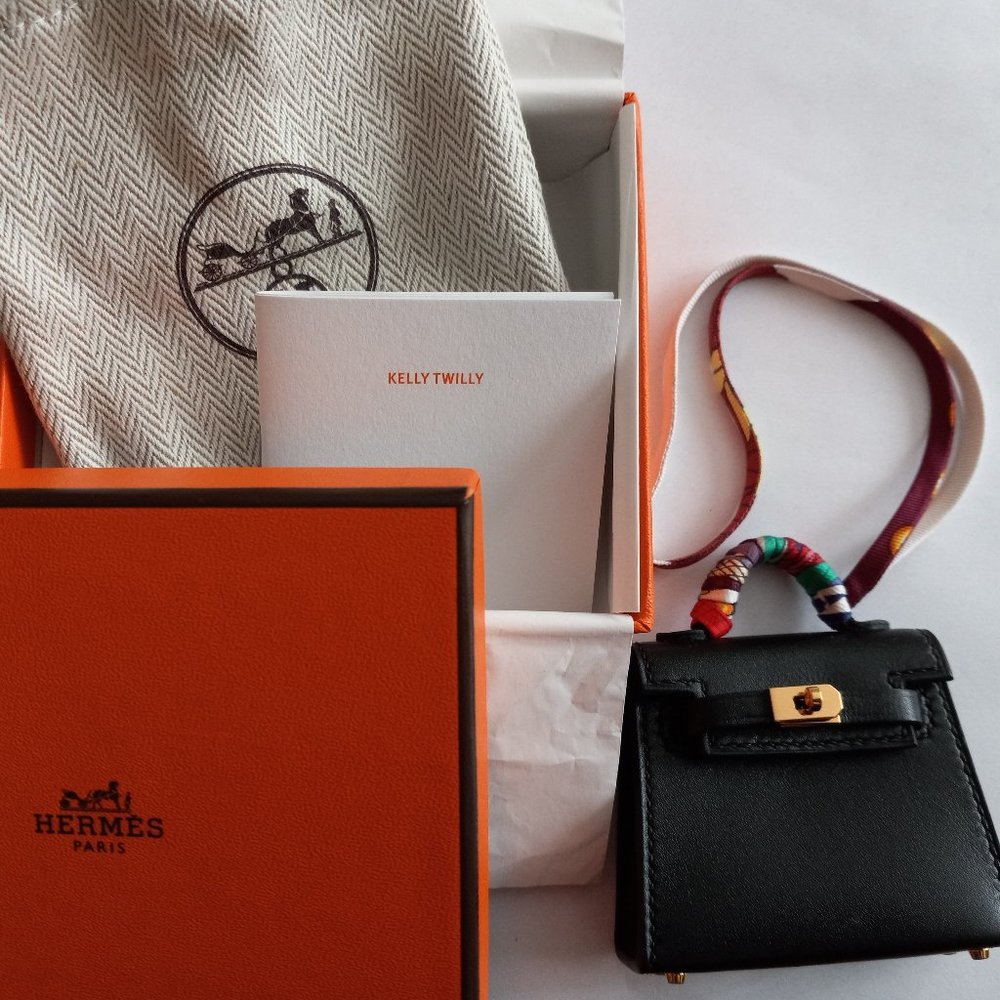 Hermes Kelly Twilly - tadelakt black GHW